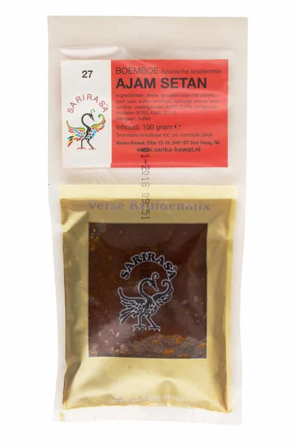 Sarirasa, Boemboe ajam setan, 100 g