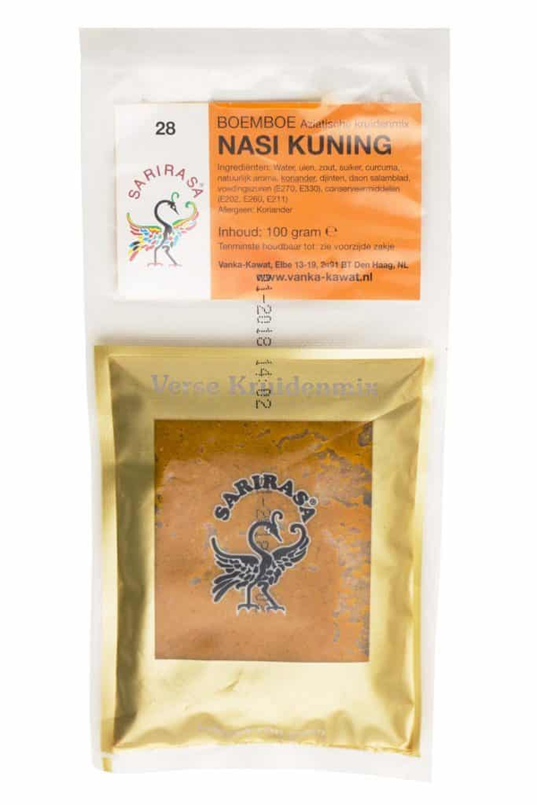 Sarirasa, Boemboe nasi kuning, 100 g