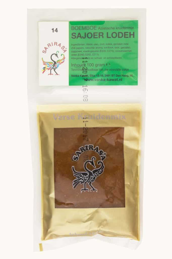 Sarirasa, Boemboe sajoer lodeh, 100 g