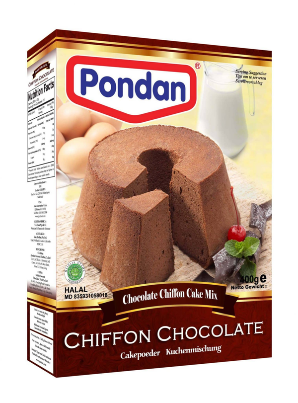Pondan - Unifood	Cakemix chocolade chiffon, 400 g