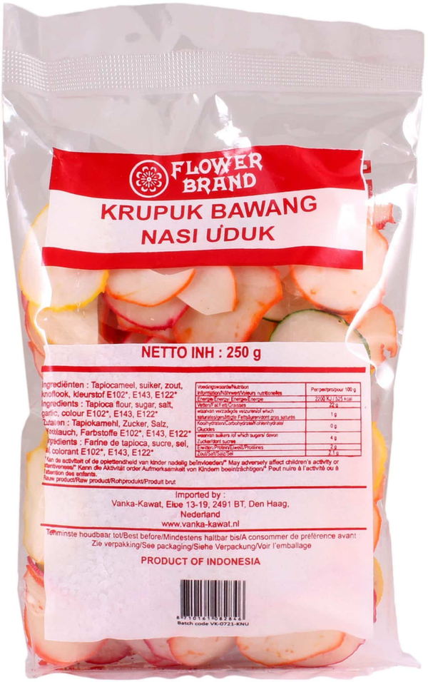 Flower Brand, Krupuk bawang nasi uduk, 250 g