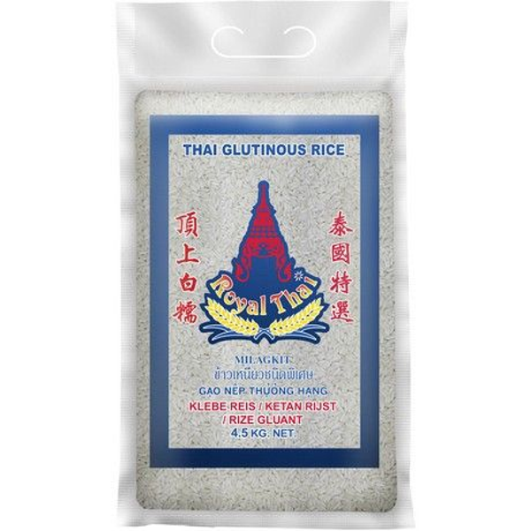 ROYAL THAI, Glutinous Rice, Sticky rice, Kleef rijst, 4.5kg ข้าวเหนียว