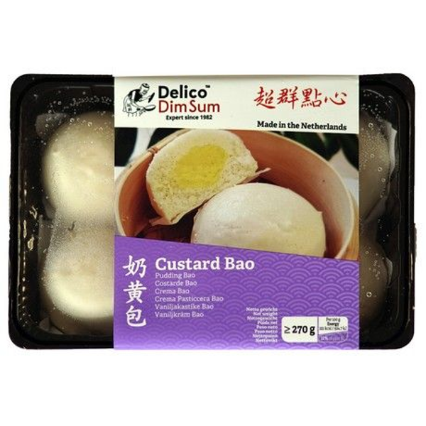 DELICO, Custard Bun 6 Stuks 270 G
