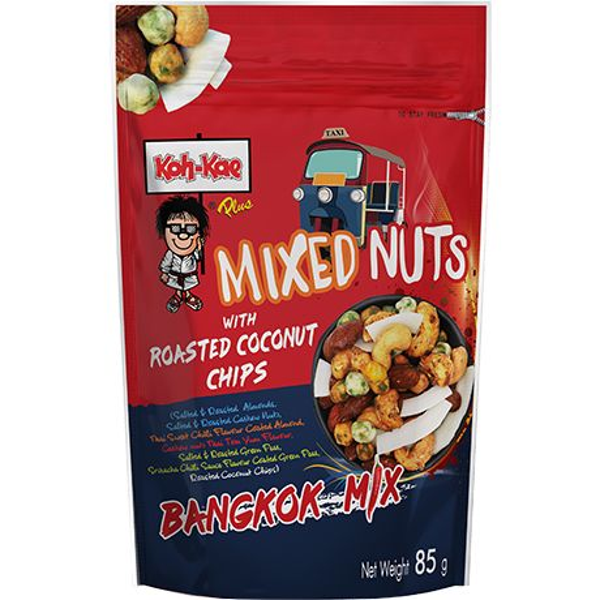 KOH-KAE  Bangkok mix Gemengde Noten met Geroosterde Kokoschip, 85 G