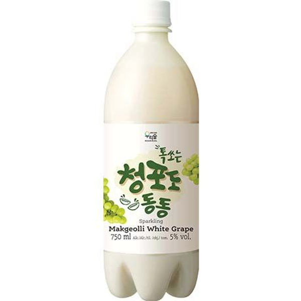 WOORISOOL,  Rijstwijn Makgeolli Witte Druif 5% 750 ML