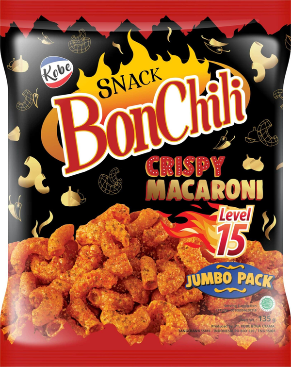Kobe Boncabe macaroni snack level 15 135g