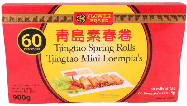 Flower Brand	Loempia vegetarisch mini tjingtao 900 g