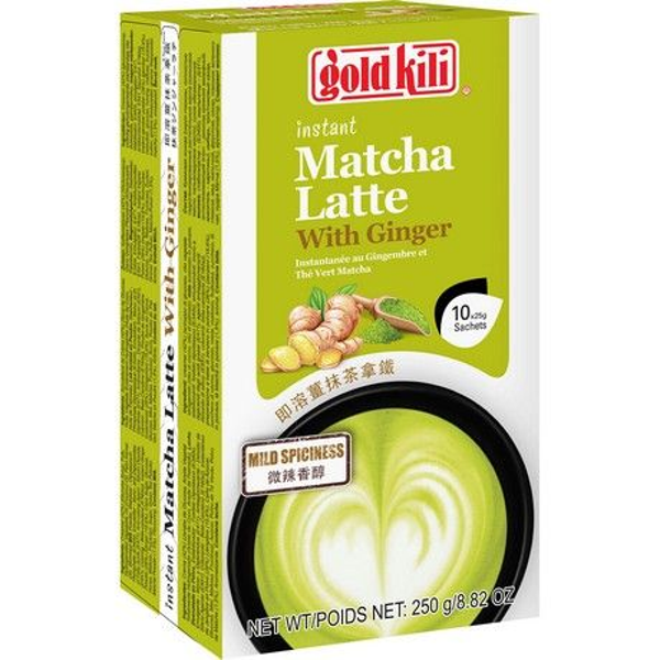 GOLD KILI  Instant Matcha Gember Latte, 10 X 25 G