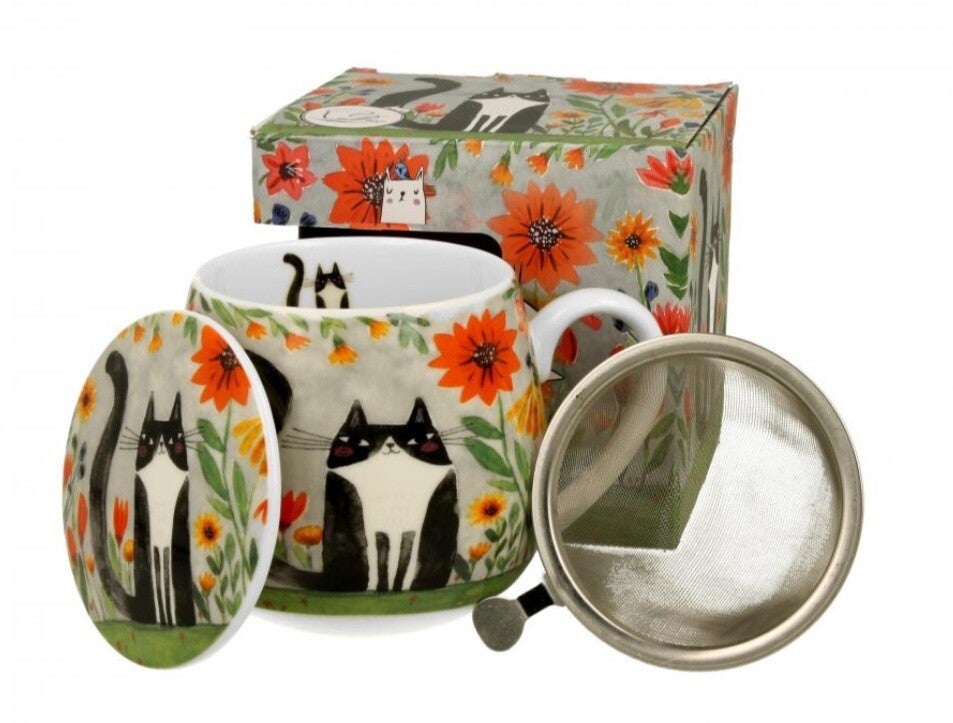 Cat mug met infuser