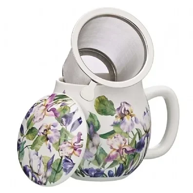 Iris theemok met filter en deksel