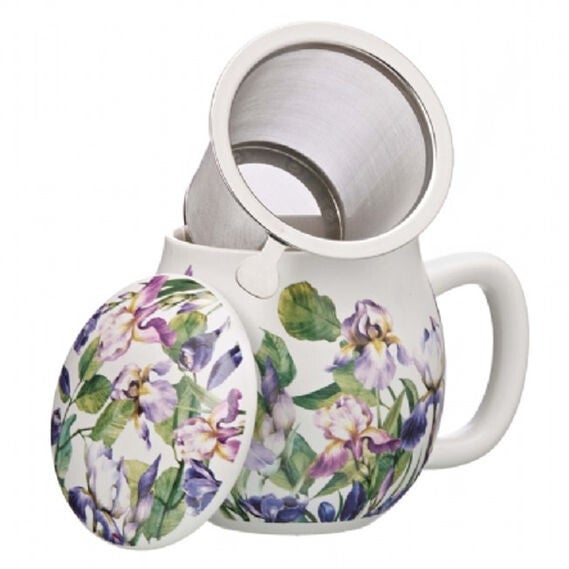 Bouquet theemok met filter en deksel, Iris