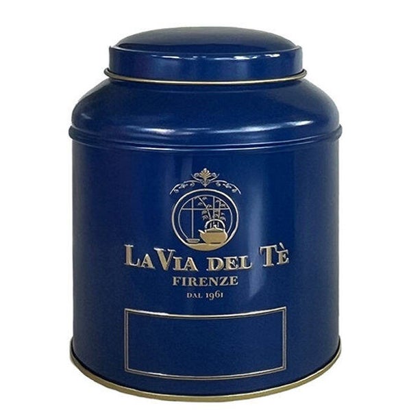 La Via del Tè, thee bewaarblik, navy 125 gram