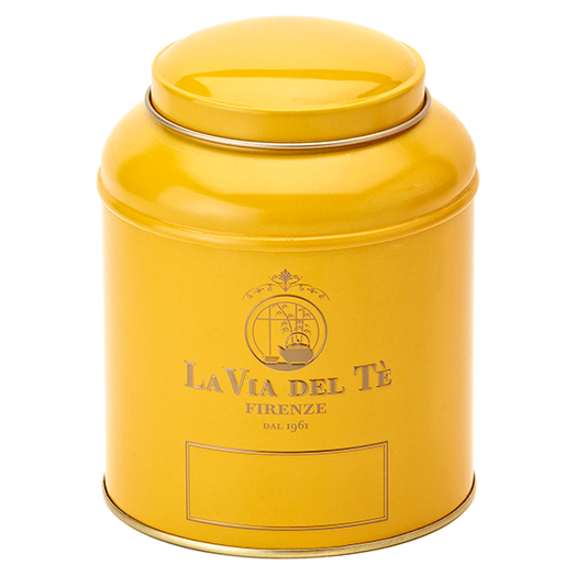 La Via del Tè, thee bewaarblik, geel 125 gram