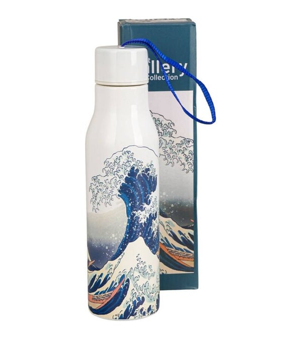 De blauwe golf thermosbeker