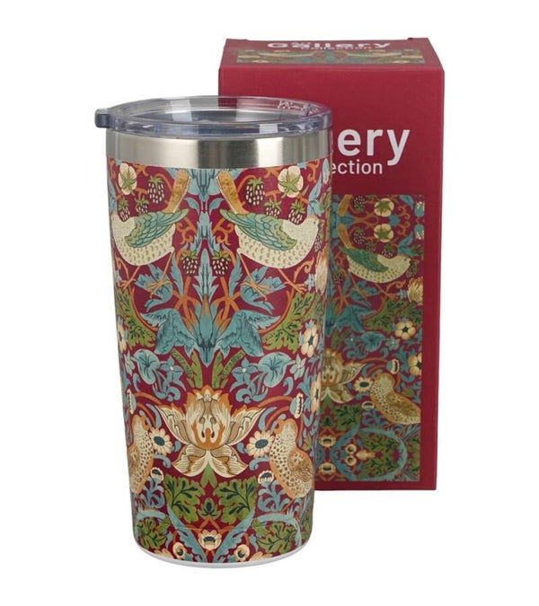 STRAWBERRY THIEF RED eenvoudige thermosbeker
