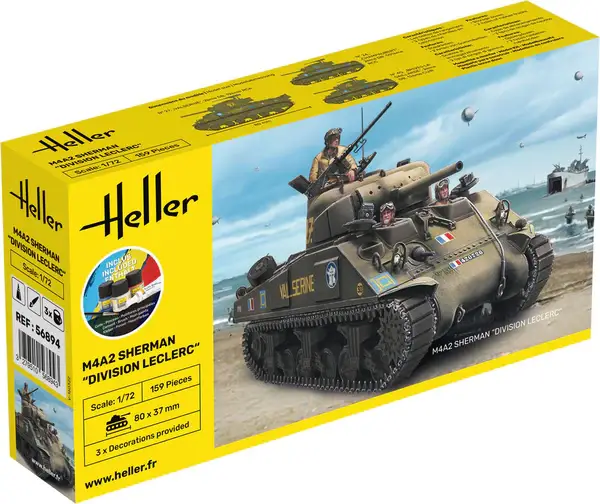 STARTER KIT M4A2 Sherman "Division Leclerc" 1:72 56894