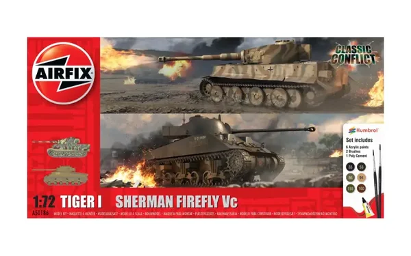 Airfix Classic Conflict Tiger 1 vs Sherman Firefly A50186