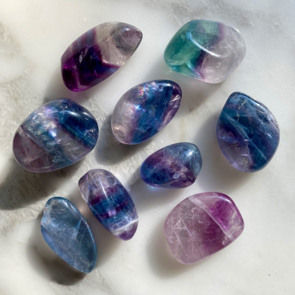 Fluorite roulée