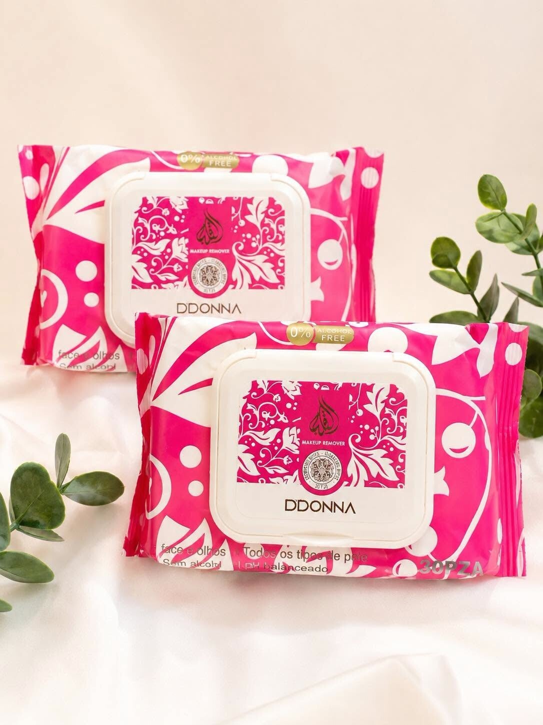 🌸 Lingettes Démaquillantes DDONNA – 30 pièces