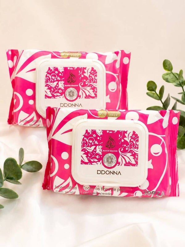 🌸 Lingettes Démaquillantes DDONNA – 30 pièces