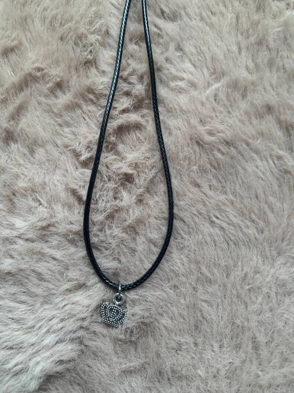 Zwart met zilver ketting kroon