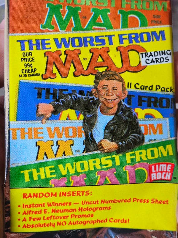 THE WORST FROM MAD TRADING CARDS FULL SET X55
