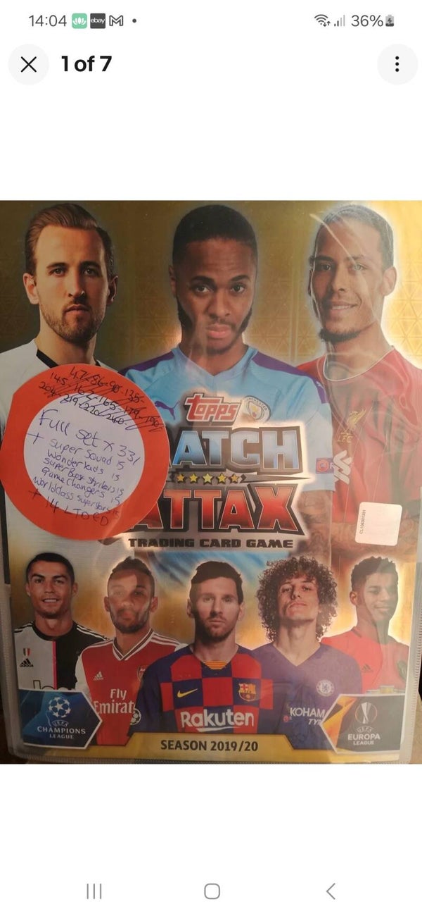 MATCH ATTAX 2019/2020 X420 CARDS IN A BINDER