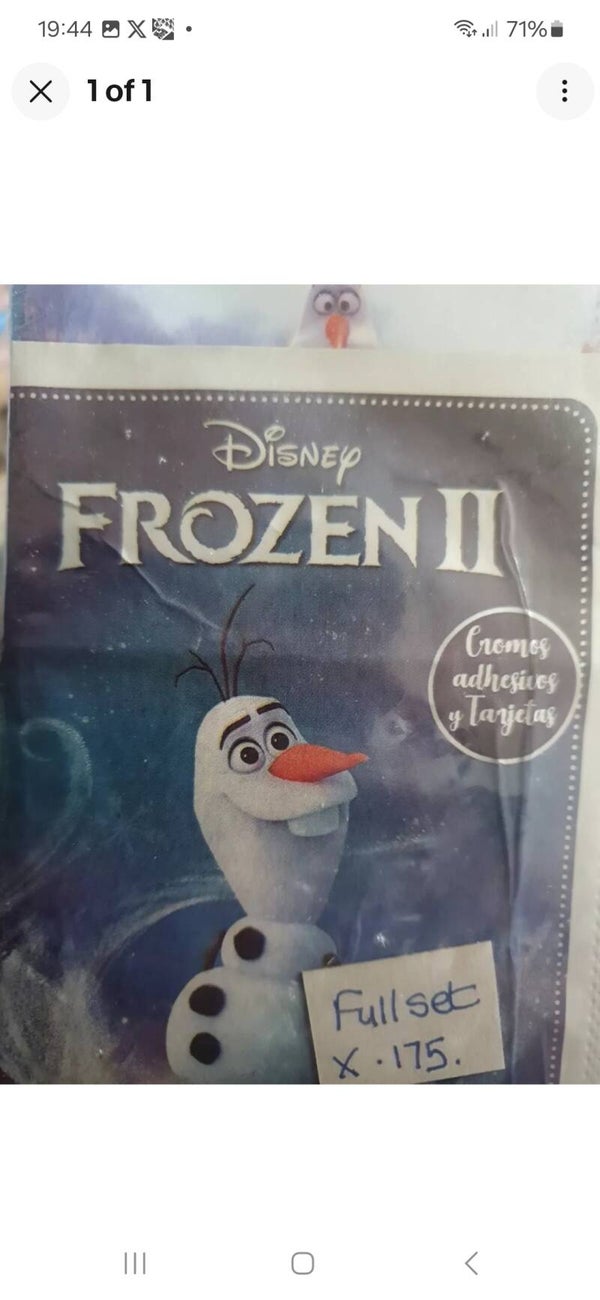 DISNEY FROZEN 2 ( CRYSTAL STICKER COLLECTION) FULL SET X175 +ALBUM
