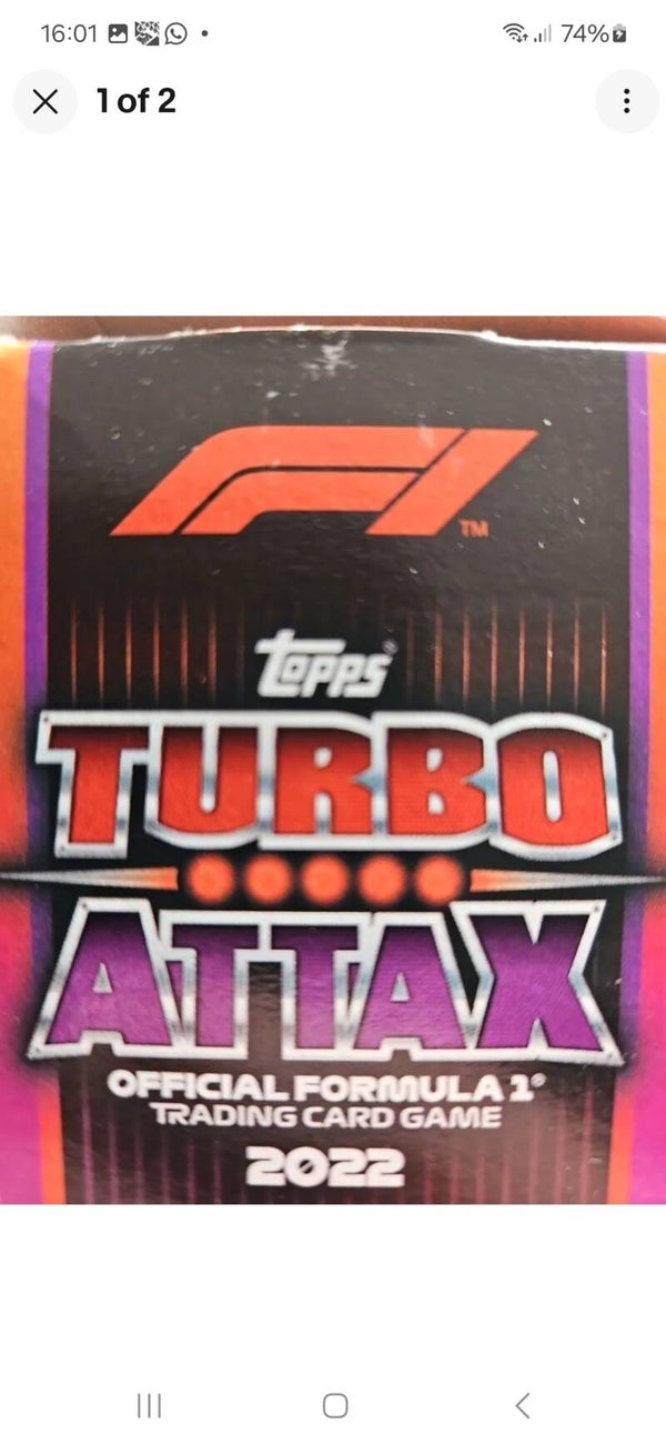 TOPPS F1 TURBO ATTAX 2022 X317 IN A BINDER, ALL DIFFERENT