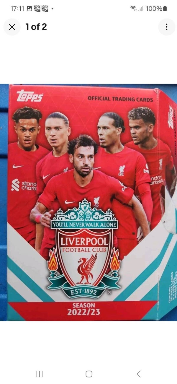 TOPPS OFFICIAL LIVERPOOL FC  SEASON 2022/23: 20 PREMIUM TRADING CARDS +1 SPECIAL