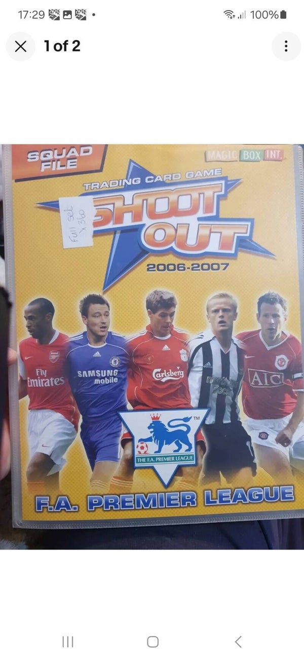 SHOOT OUT 2006-2007 FULL SET X360 IN A BINDER