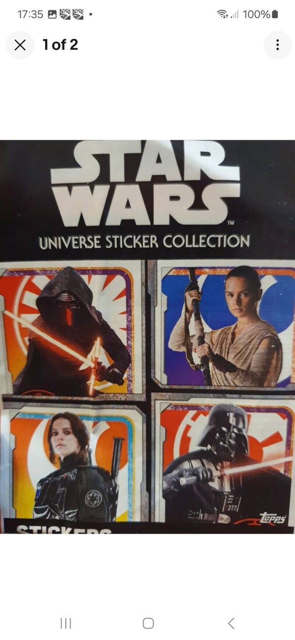 STAR WARS UNIVERSE STICKERS X50 LOOSE STICKERS
