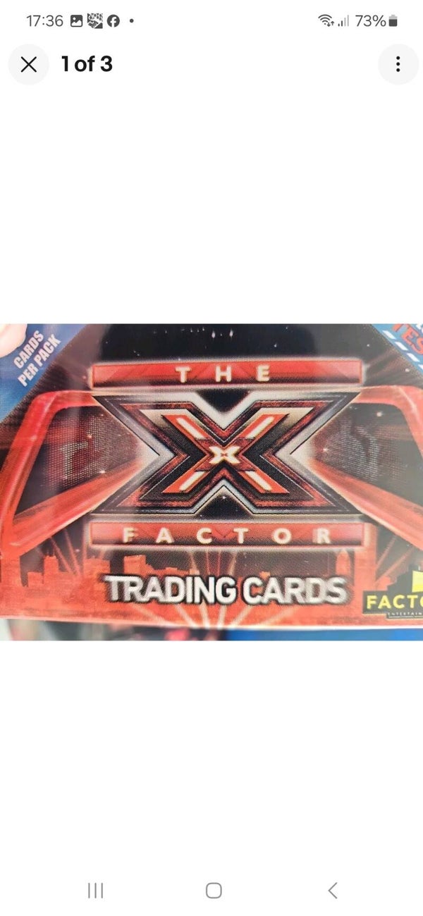 X FACTOR TRADING CARDS FULL BASE SET X99