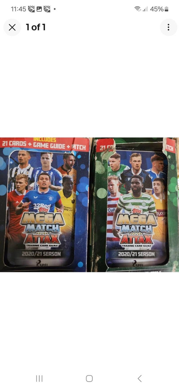 TOPPS SPFL 2020/2021 MEGA MATCH ATTAX X2 TINS