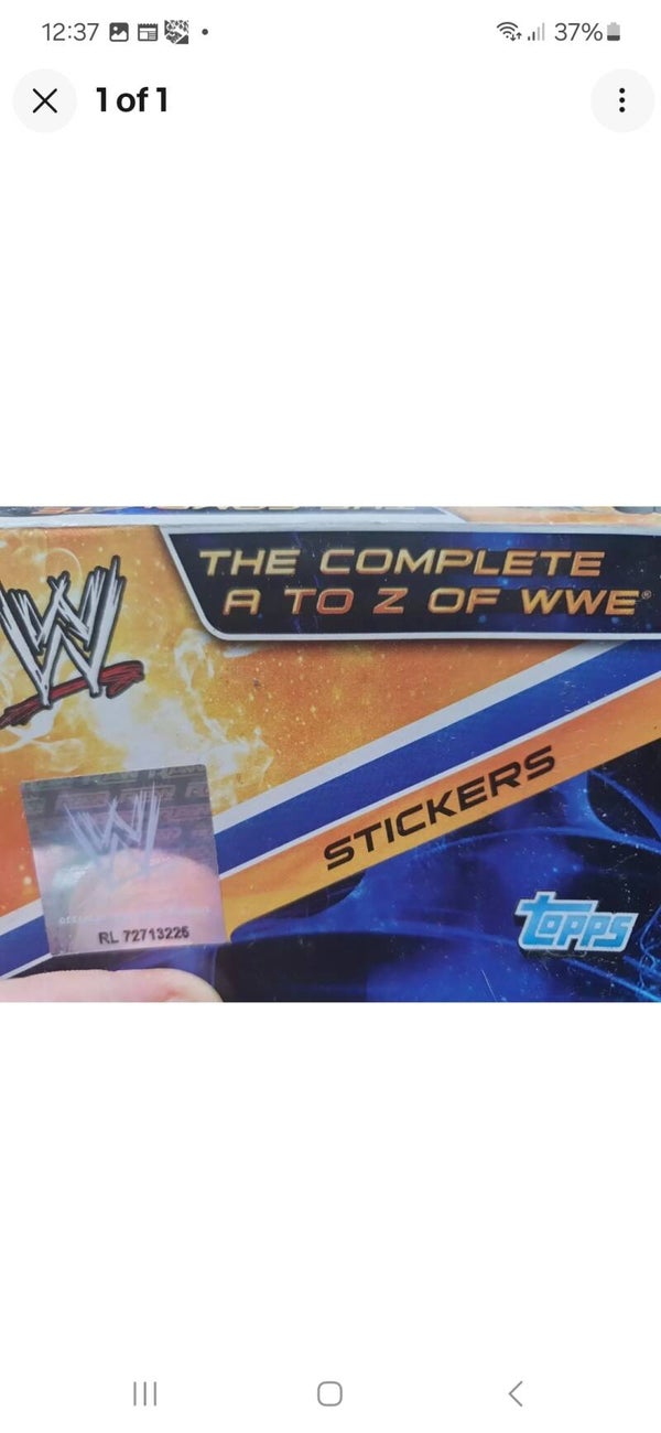 WWE THE COMPLETE A TO Z OF WWE X50 LOOSE STICKERS