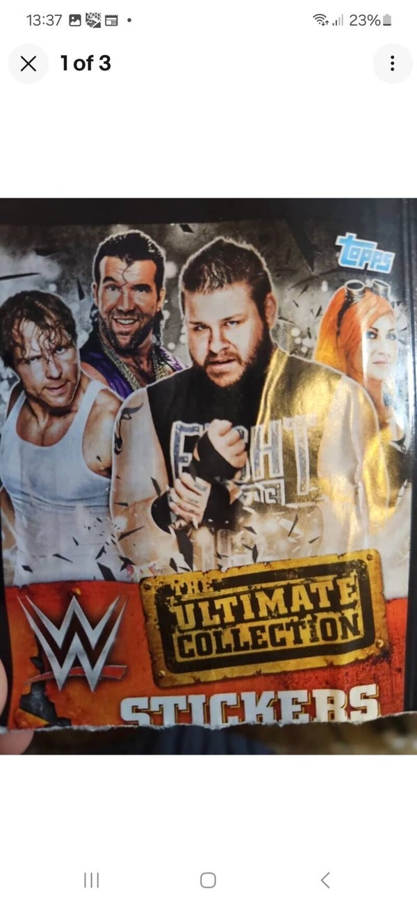 WWE THE ULTIMATE COLLECTION FULL SET OF STICKERS X244 + ALBUM
