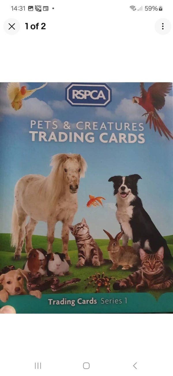 RSPCA PETS AND CREATURE S1 X33 IN A BINDER + SPECIAL CARD
