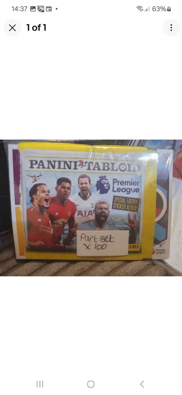 PANINI TABLOID PART SET X100 LOOSE STICKERS