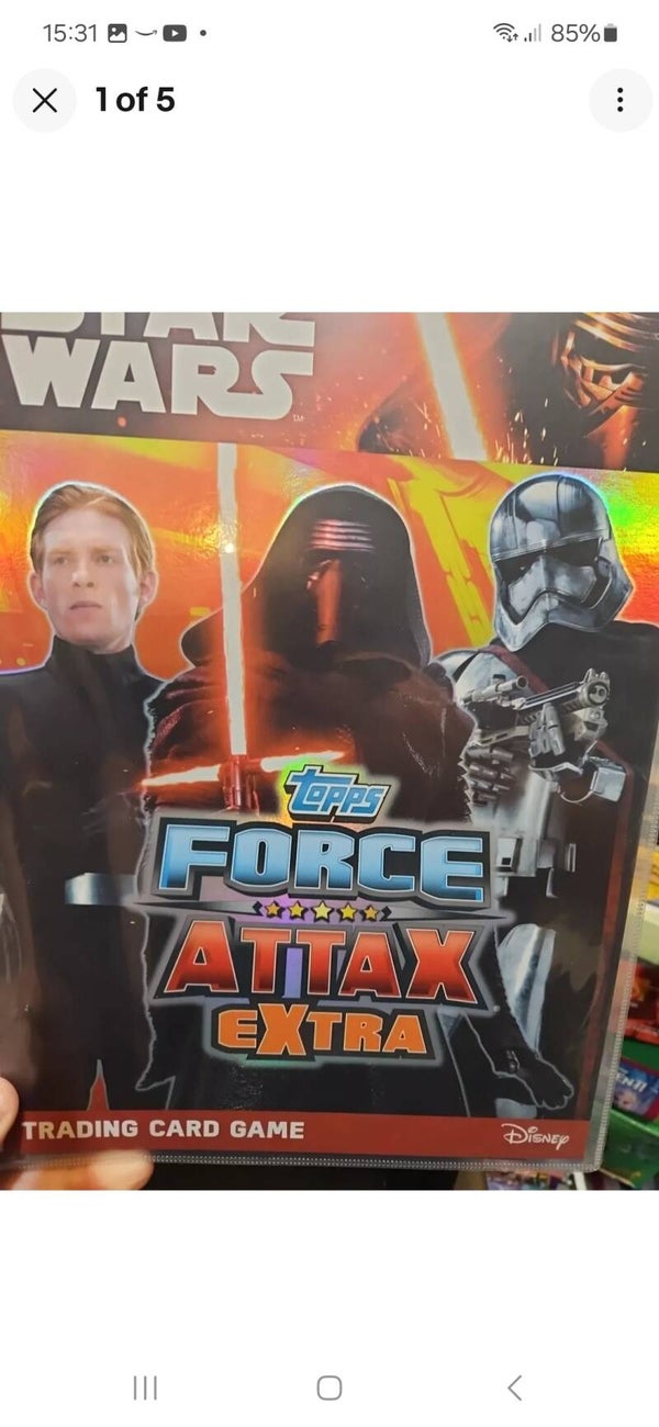 STAR WARS: FORCE ATTAX EXTRA FULL SET OF CARDS X138 IN A BINDER +3 LTD ED