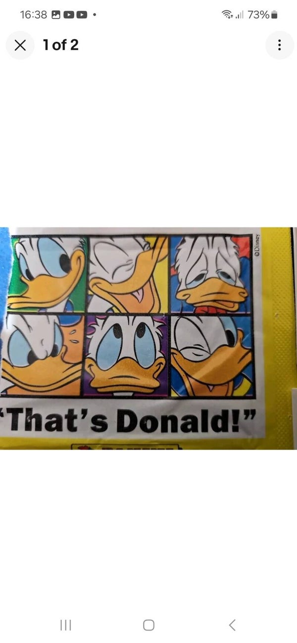 THAT'S DONALD , FULL SET OF STICKERS X228