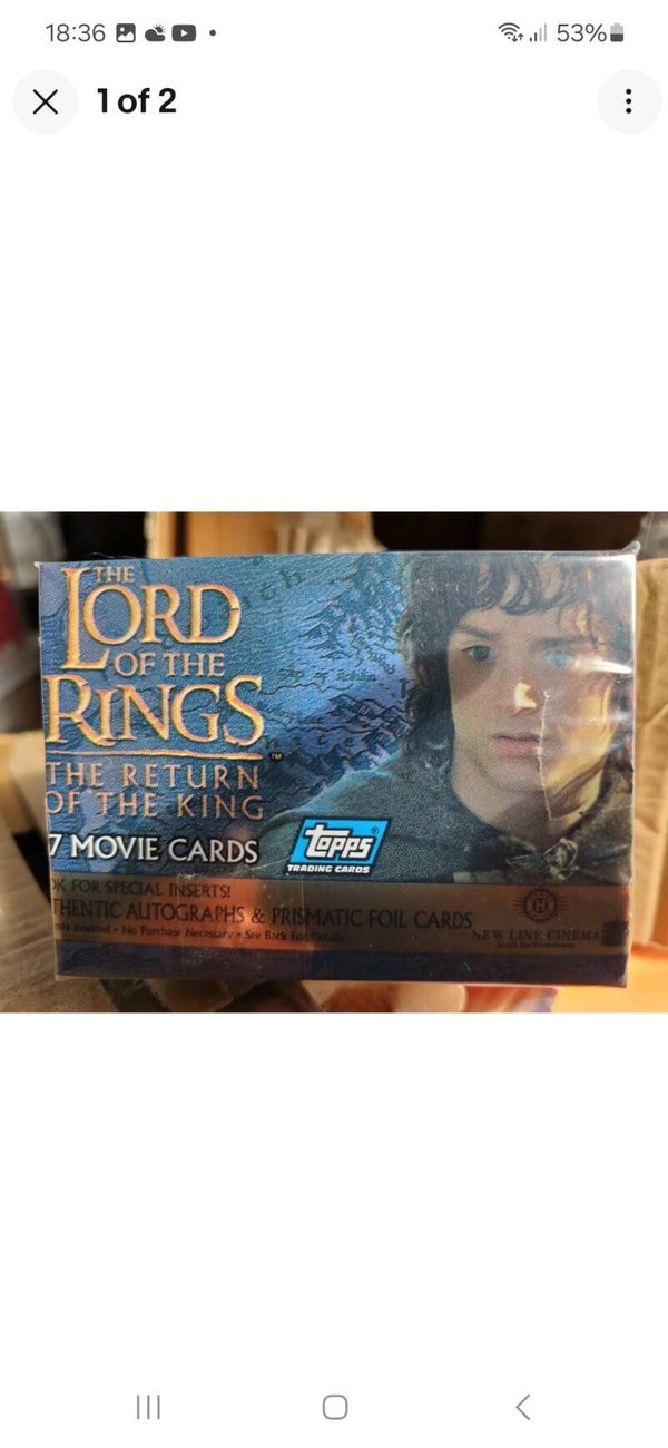 LORD OF THE RINGS RETURN OF THE KING FULL BASE SET OF TRADING CARDS X90