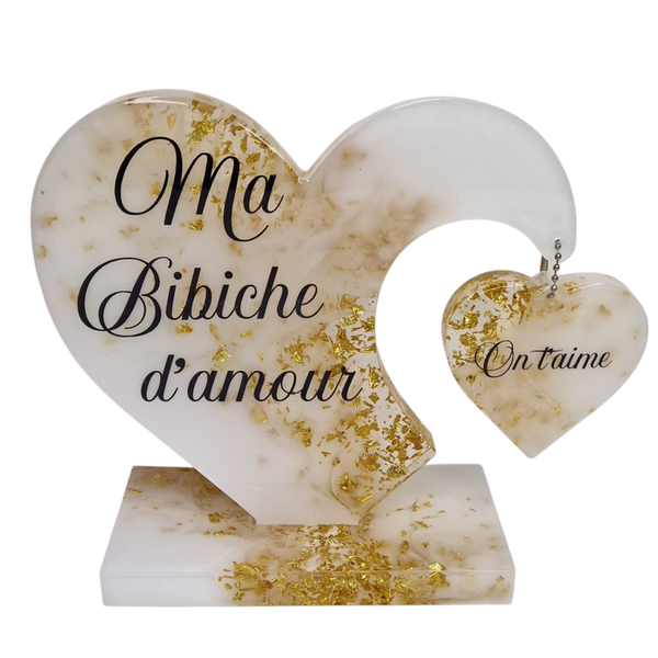 Double cœur à personnaliser