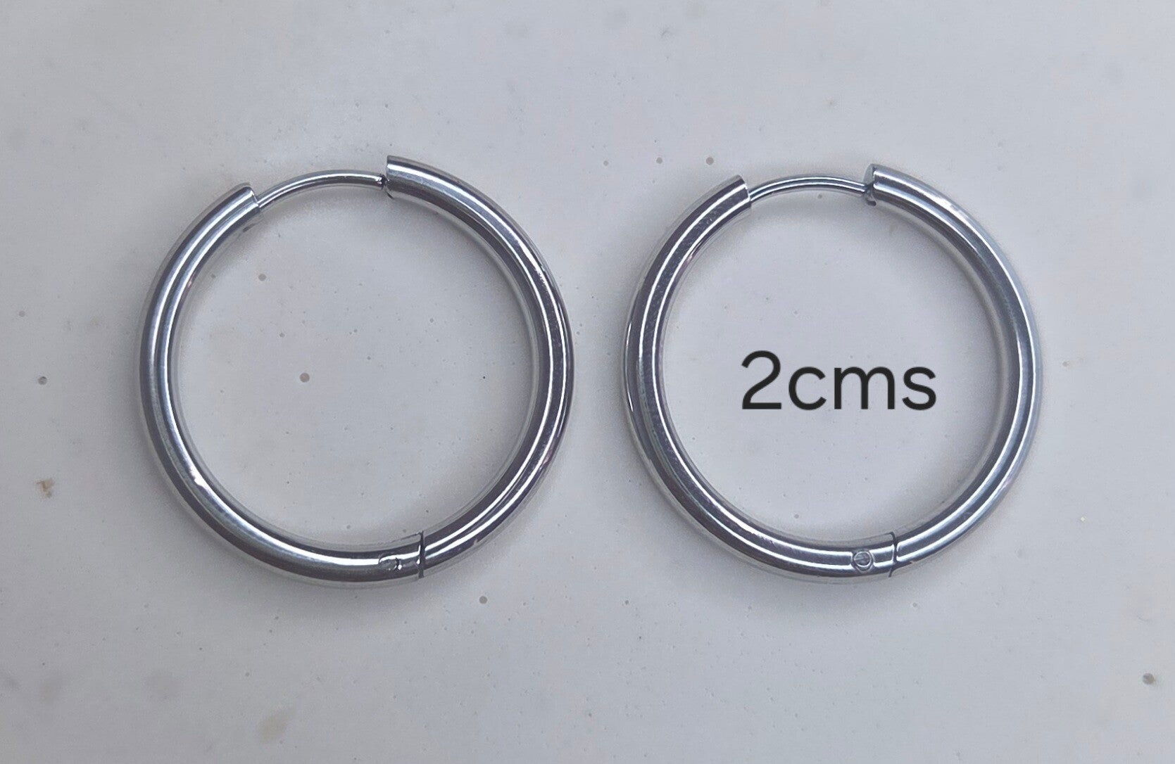 Créoles 2cms Argenté