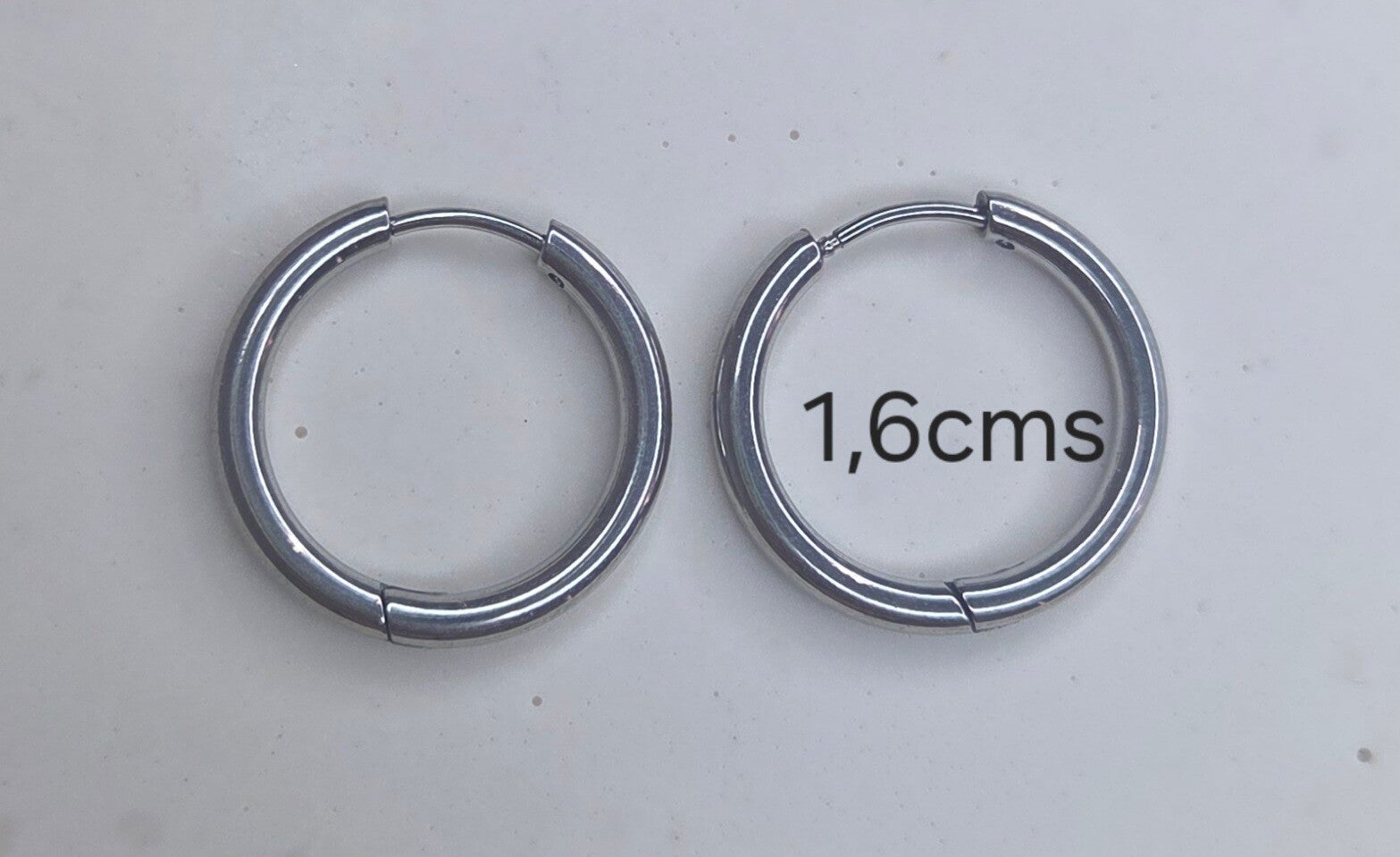 Créoles 1,6cms Argenté