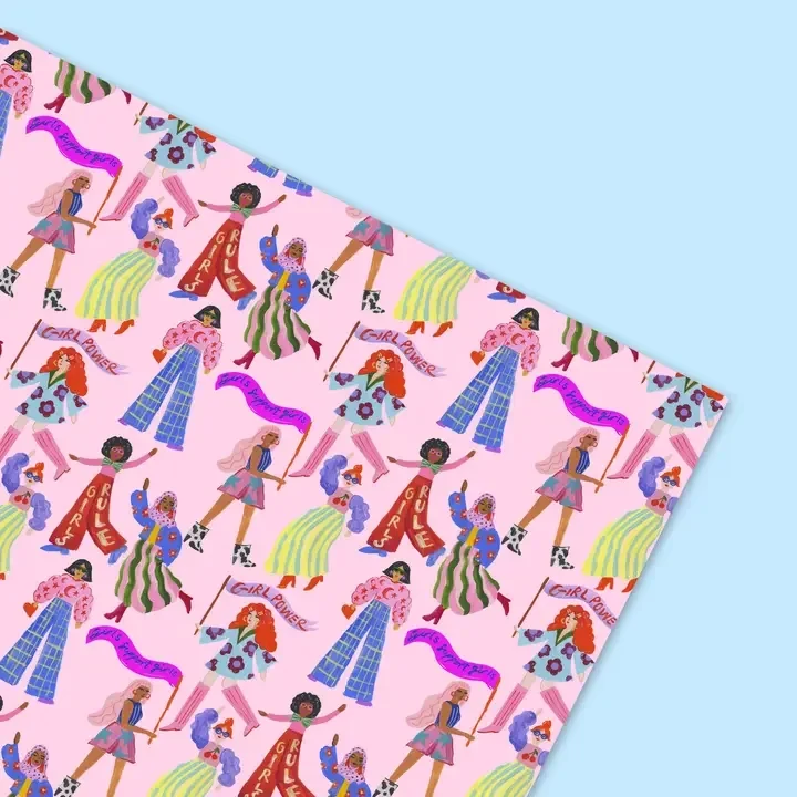 Eleanor Bowmer Girls Rule Wrapping Paper