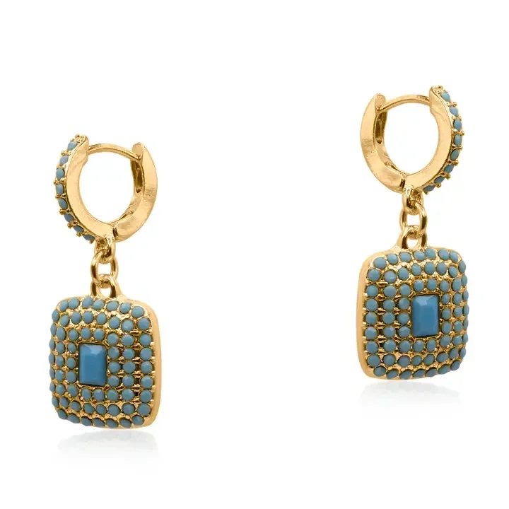 Big Metal Sirens Treasure Huggies Earrings