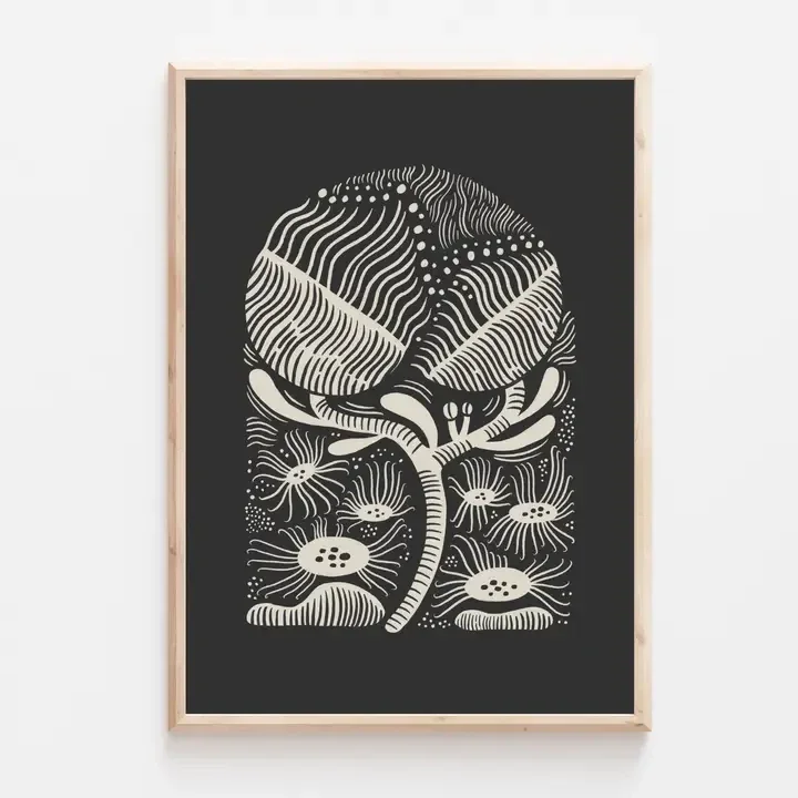 Lauren Marina 'strange Flowers' A4 Botanical Art Print