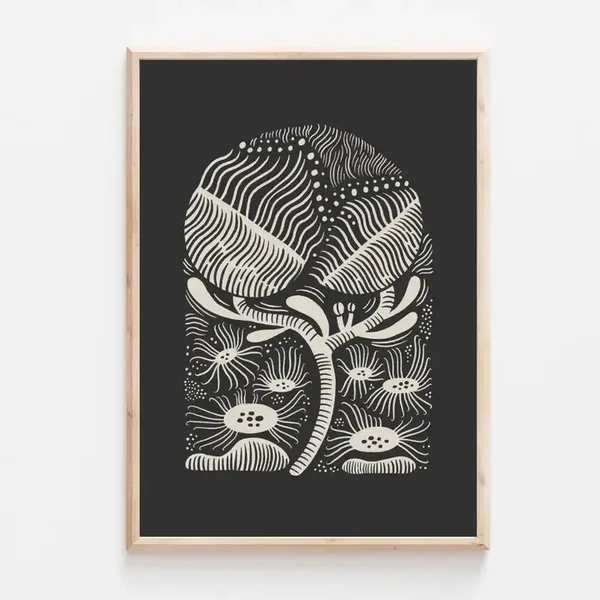 Lauren Marina 'strange Flowers' A4 Botanical Art Print