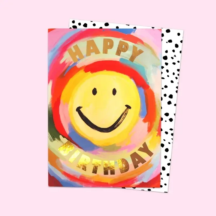 Eleanor Bowmer Rainbow Smiley Card