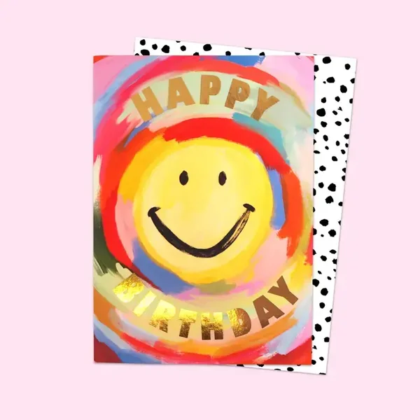 Eleanor Bowmer Rainbow Smiley Card
